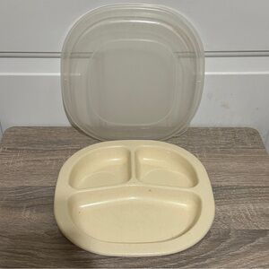 Rubbermaid‎ Microwave Heatables Cookware 0059 Almond with Sheer Lid Vintage